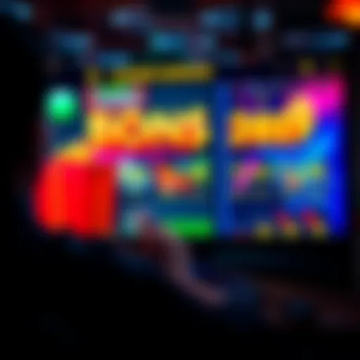 A person looking at a computer screen showing high bonus offers for online gambling