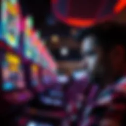 A player looking upset while staring at a screen showing a casino game error message after losing winnings.