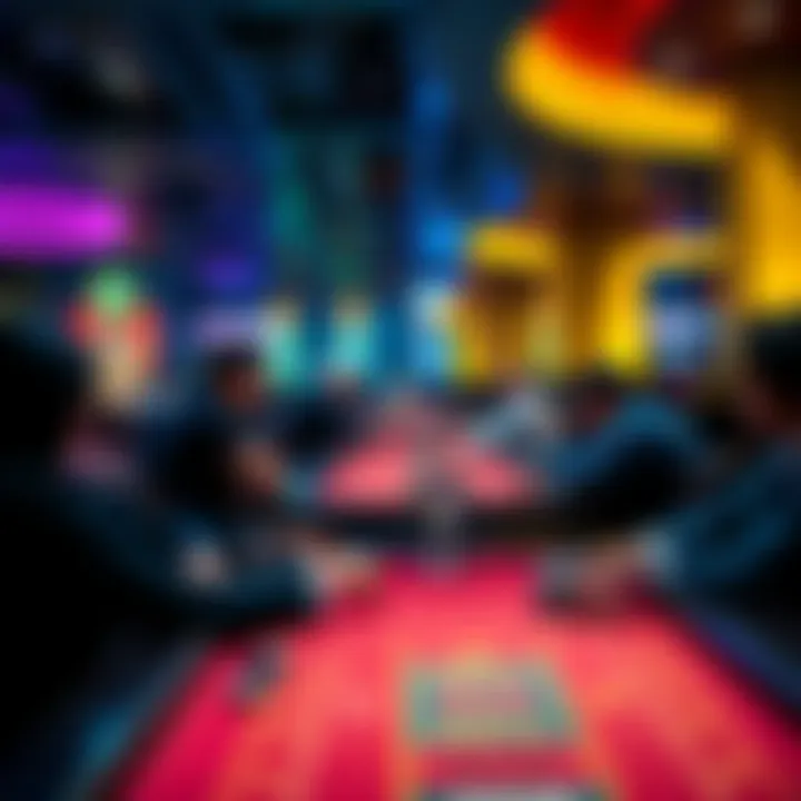 A group of people sitting at a casino table enjoying a game, highlighting the importance of service and environment in player loyalty.