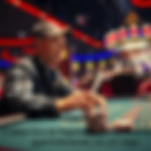 A shocked player at a casino table looking at their chips and a dealer explaining a payment mistake.