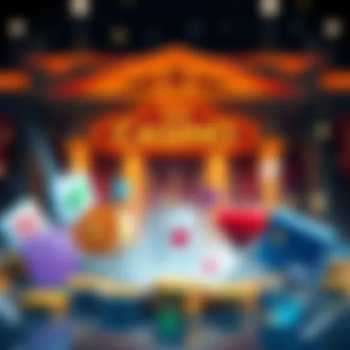 Overview of casino payment methods including Checkbook and WalletX, featuring icons of payment types and a bank background.