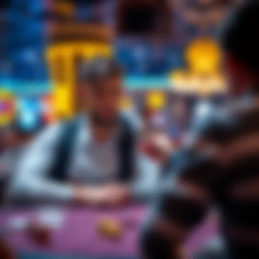 A 22-year-old player at a casino table being asked for ID by a pit boss after playing for 90 minutes