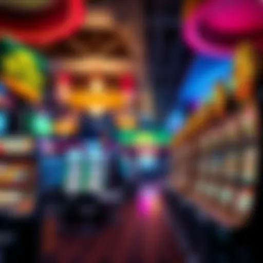 A local casino with bright lights and slot machines offering a promotion for players to win spins with their deposit.