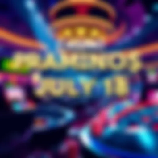 Bright casino scene showcasing various promotional offers and bonuses for players