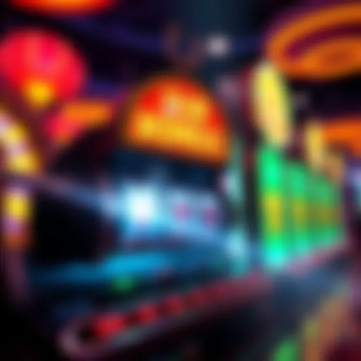 A vibrant casino slot machine showcasing the Sub Bonus feature, with bright lights and symbols attracting players.