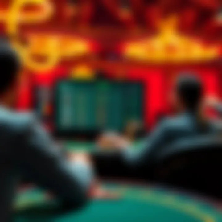 A screenshot showing the Casino Verite software interface where players are reviewing their gameplay performance and strategies.