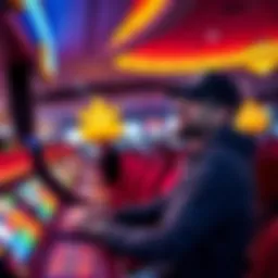 A person enjoying gaming at Starlight Casino after receiving a large tip as a food delivery driver.