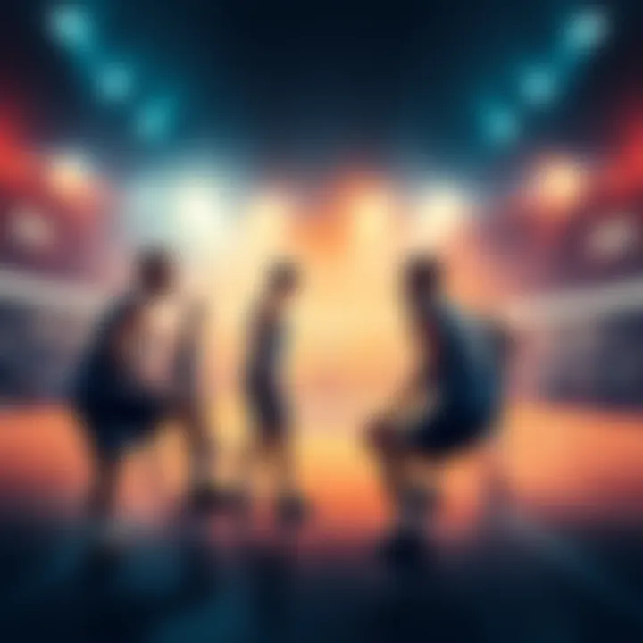 Castle basketball team strategizing on the court during a key moment in the game