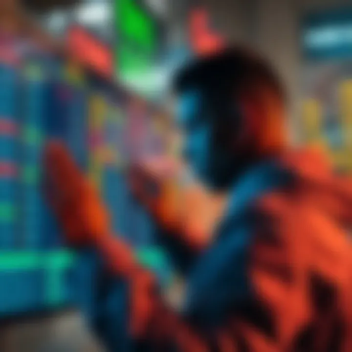 A person carefully studying betting odds on a digital screen, highlighting the need for careful strategy in a changing betting environment.