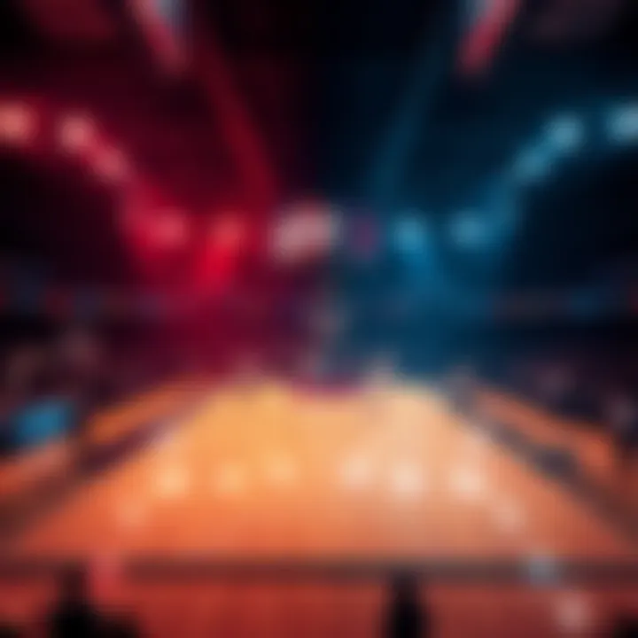 Graphic showing betting odds for the Cavaliers vs. Clippers game during halftime