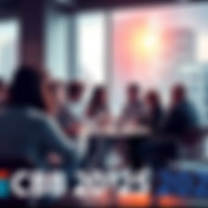 People engaged in a group discussion about CBB strategies and choices for 2025.