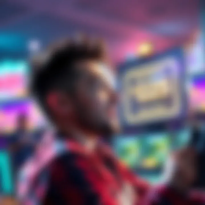 A player looking at a $25 anniversary bonus notification on their screen, excited about reaching Platinum level 4.