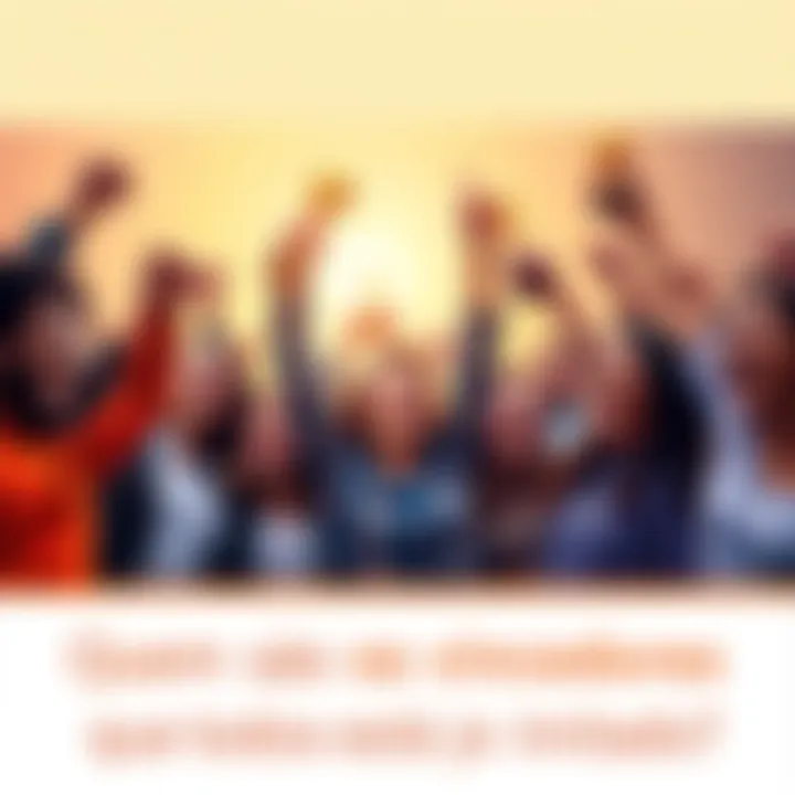 Group of diverse people joyfully celebrating their recent awards, inspiring others around them