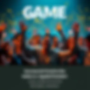 A group of people celebrating the successful launch of game plays, smiling and clapping with excitement