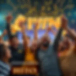 A group of happy people celebrating a lucky win, expressing joy and hope for the future.