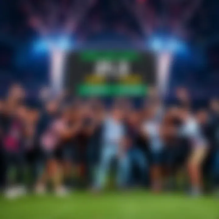 Group of people celebrating their successful betting results with a scoreboard showing 21 wins and 3 losses