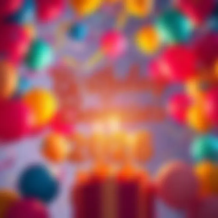 A festive scene with colorful balloons and confetti celebrating the release of birthday bonuses in 2026.