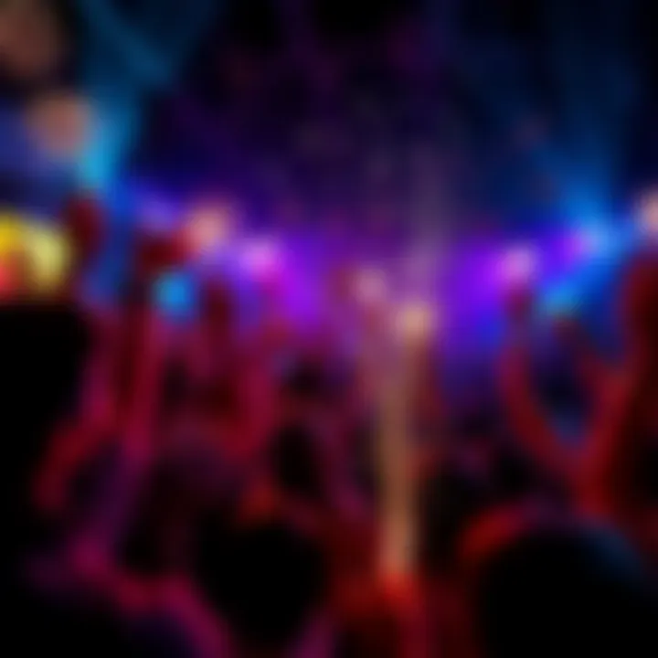 People celebrating success with joy and energy at a lively event