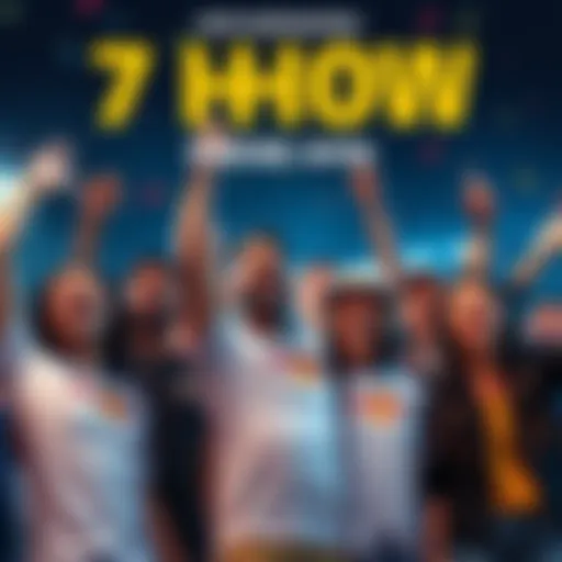 Group of people celebrating after winning 7 homer lays, showing excitement and joy in their expressions.