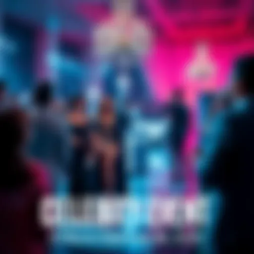 A glamorous celebrity event showcasing stylish attendees in elegant outfits and luxurious surroundings.