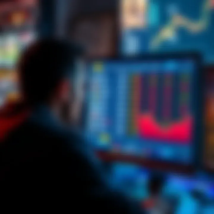 Changes in Betting Odds A person looking at a betting website with fluctuating odds on a computer screen