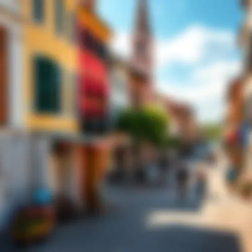 A bright day in Charles Town showcasing local attractions and vibrant street life.