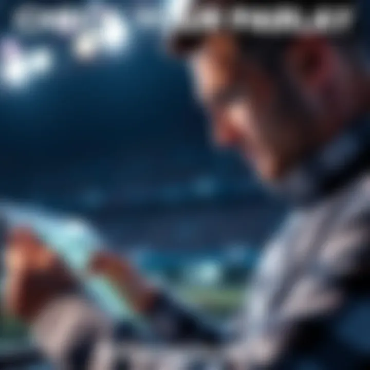 A person reviewing sports betting details on a tablet, focused on improving their parlay strategy