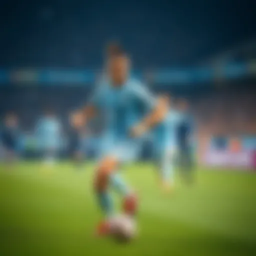 Cherki dribbling the ball while playing against Brighton with teammates in the background