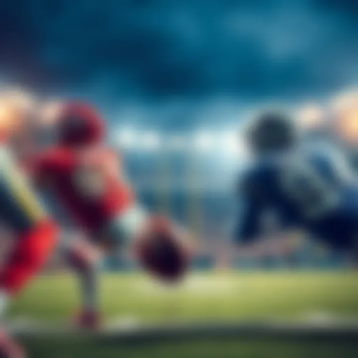 Chiefs vs Cowboys game night Exciting NFL matchup between the Chiefs and Cowboys on the field