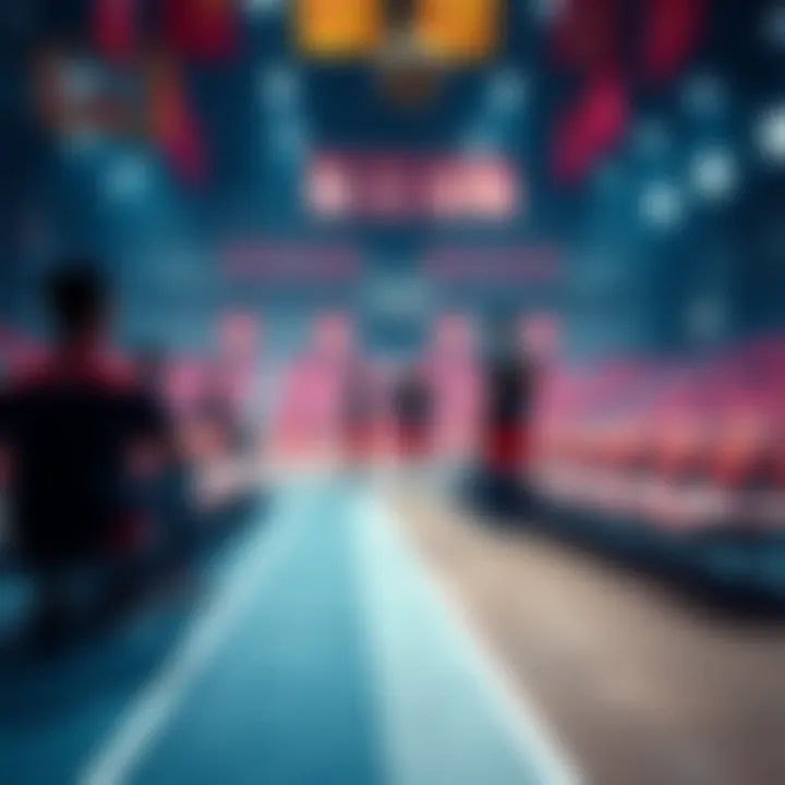 A volleyball game scene with empty benches and players in discussion, highlighting the ongoing scandal in Hebei.