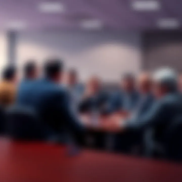 A group of officials discuss a decision at a meeting about horse racing dates in NorCal, with some showing disappointment.