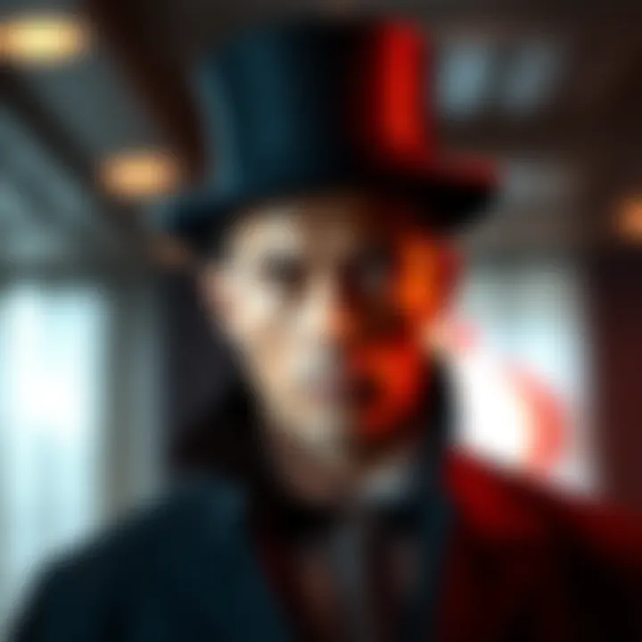 Classic Top Hat and Cape A stylish person wearing a classic top hat and a formal cape, representing elegance in modern fashion.