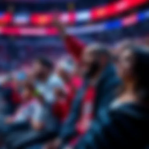 Excited Los Angeles Clippers fans waiting for team updates