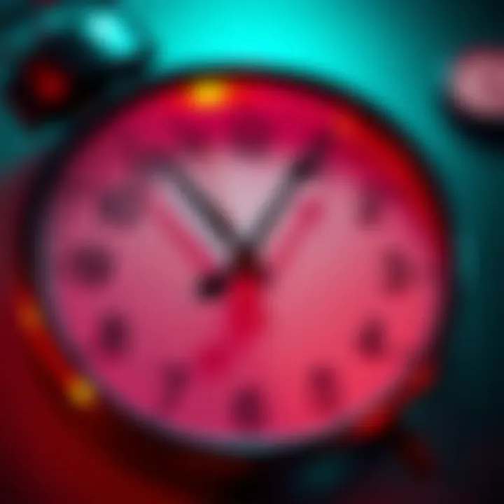 A close-up of a clock with the hands pointing to the hour, symbolizing the importance of being on time.