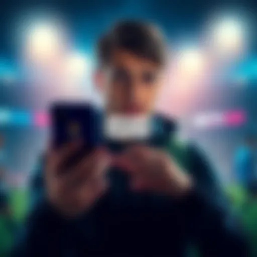 A person looking confused while checking a betting app on their phone, showing a canceled bet notification for FC Thun.