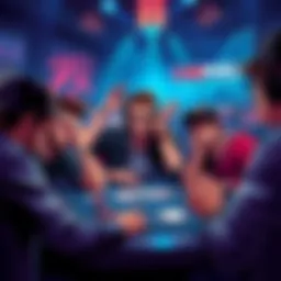 Illustration showing frustrated players reacting to the removal of cent rolls and satellites on CoinPoker