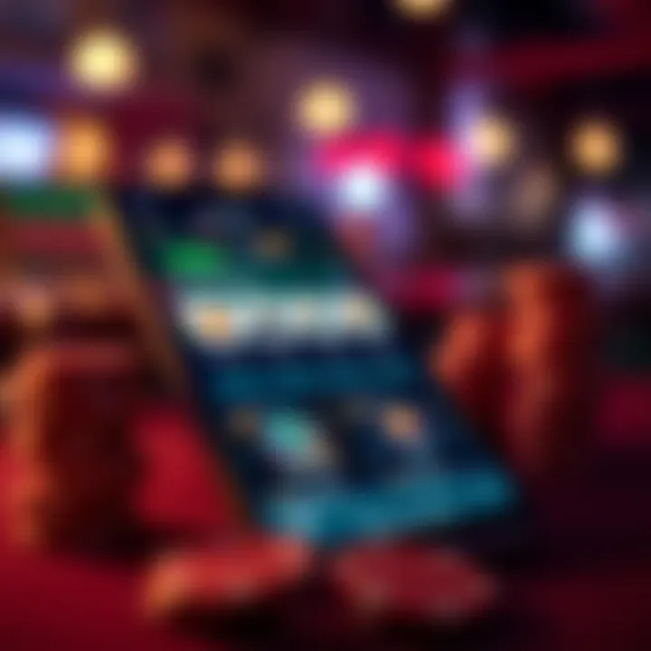 A smartphone displaying the updated Coinpoker mobile app interface, highlighting its engaging features.