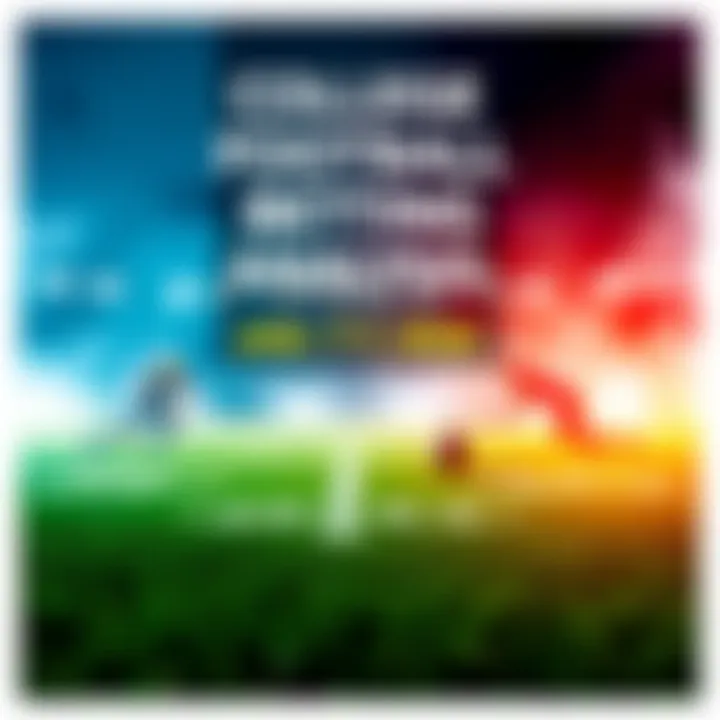 Graphic showing college football teams and betting odds for January 7, 2026 games