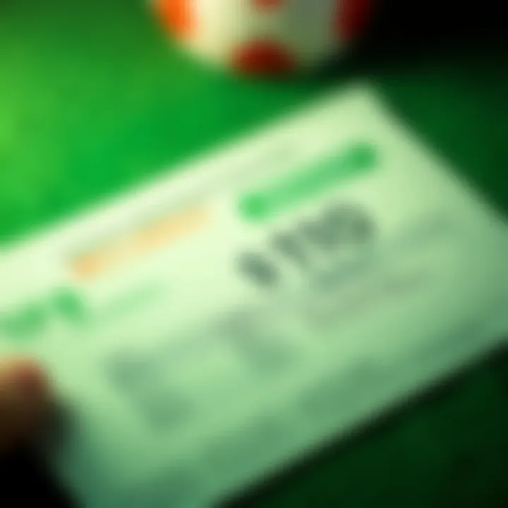 A vibrant betting slip featuring green colors and a $10 deposit noted, symbolizing a successful betting strategy.