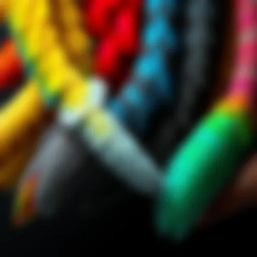 A display of different animal tails, showcasing their colors and forms, symbolizing cultural significance