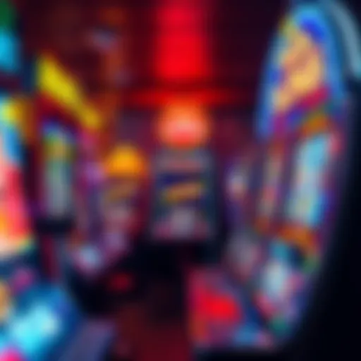 Vibrant slot machines displaying bonus symbols and lights inviting players to try their luck