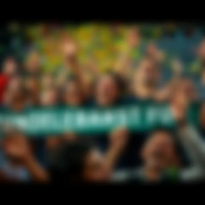 People celebrating a big victory together, with smiles and cheers, holding banners and confetti in the air.