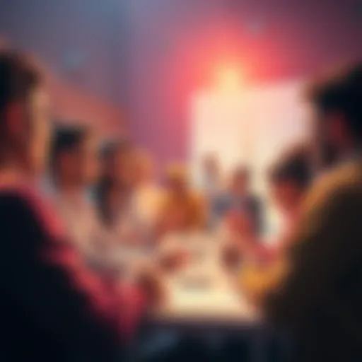 Community Discussion A group of people engaging in a lively discussion around a controversial topic