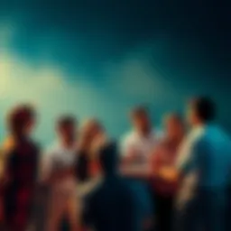 A group of diverse people sharing experiences about their victories and losses in a friendly environment.