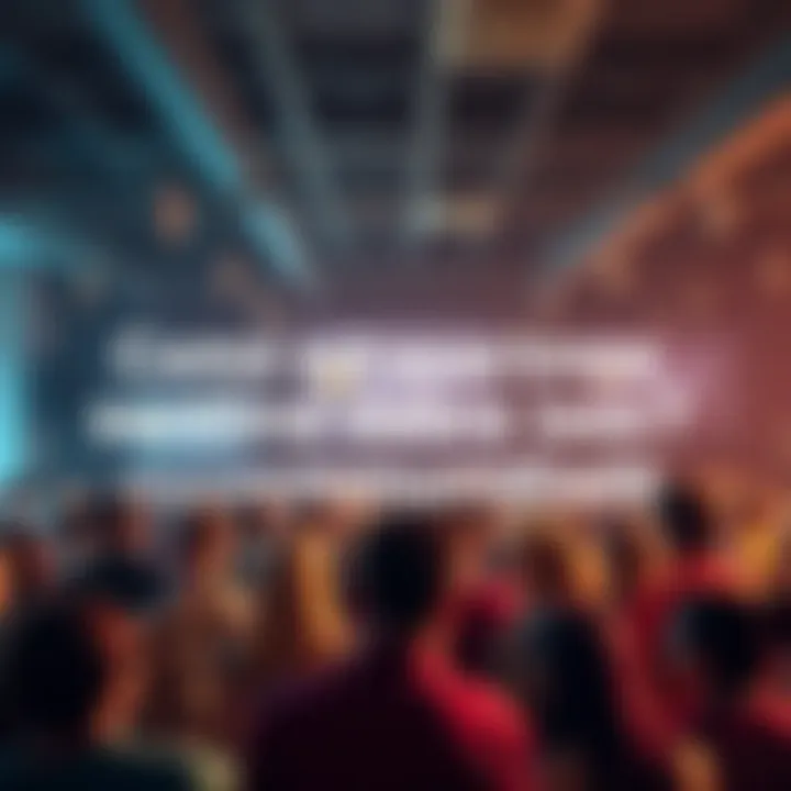 A group of diverse people discussing their feelings about current events in a lively forum setting