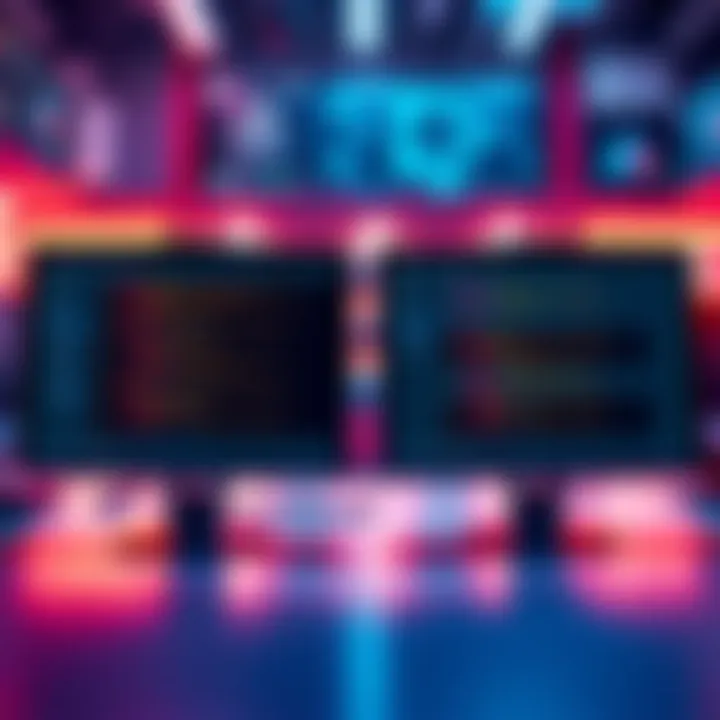 Two computer screens showing the interfaces of Deepsolver and Gtowizard side by side