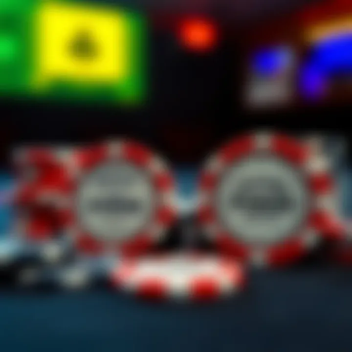 A side-by-side view of classic poker chips and Poker Merchant clay chips on a table