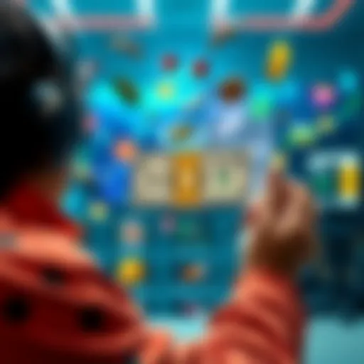 A player receiving compensation for games that are down, showing money and game symbols in the background