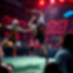 A player performing an impressive move during a thrilling competition with intense audience reactions