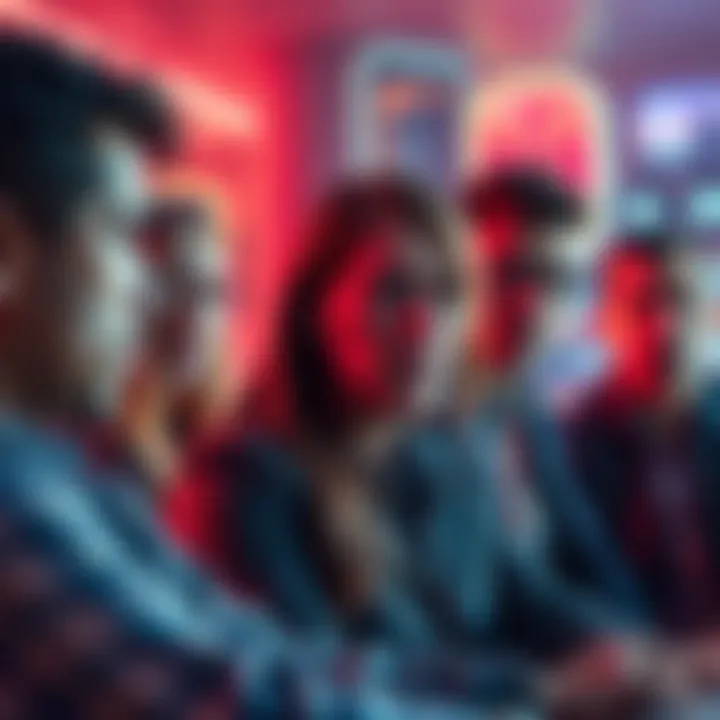 Group of people looking worried while discussing payment delays from Spinquest.